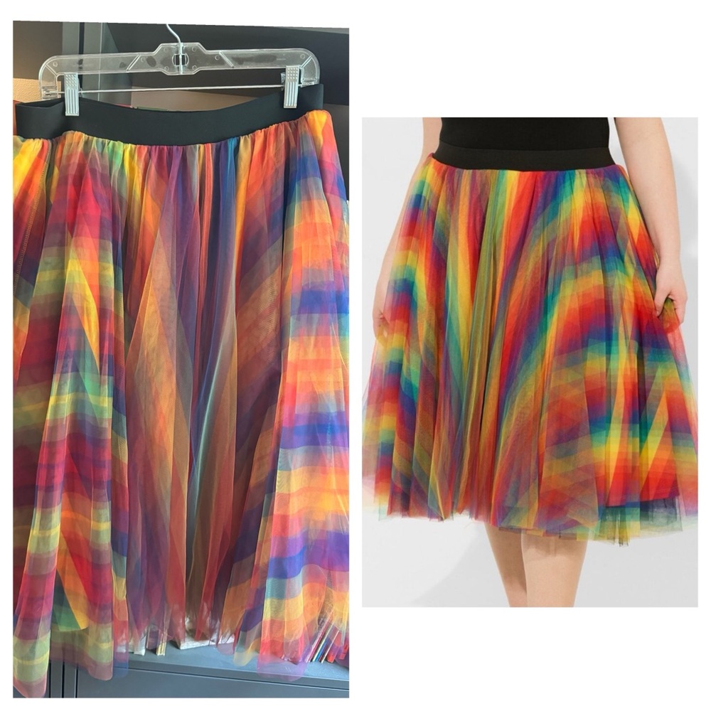 Torrid Pride/Rainbow Tulle Skirt